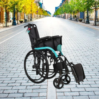 Alüminyum Tekerlekli Sandalye Ultra Hafif 20 Inç Orta Teker