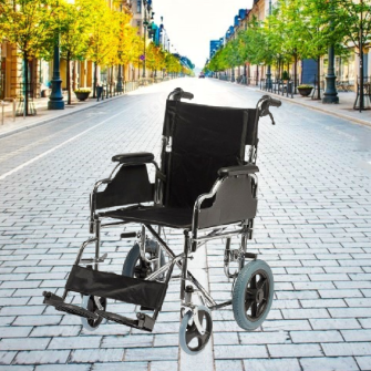 Leo 120 Refakatçi Kullanımlı Tekerlekli Sandalye