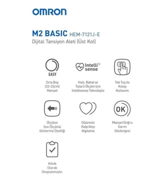 Omron M2 Basic Hafızasız Tansiyon Aleti